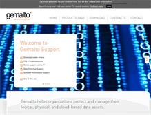 Tablet Screenshot of hotline.gemalto.com