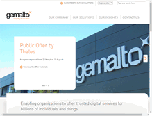 Tablet Screenshot of gemalto.com